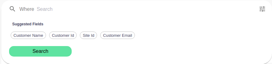 Client Search Screenshot